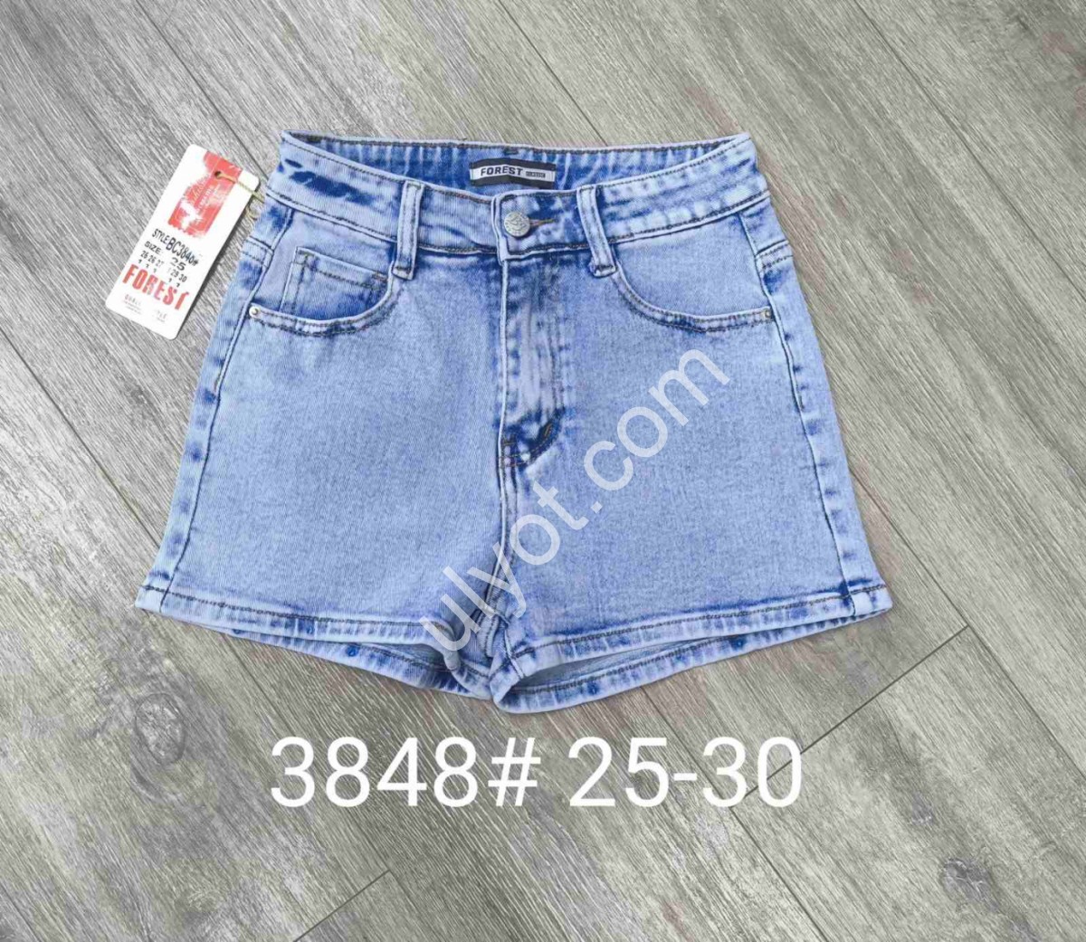ШОРТЫ FOREST JEANS (25-30) ГОЛУБОЙ 3848