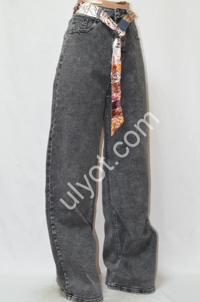 ДЖИНСЫ DENIM (31-38) ГРАФИТ 1597