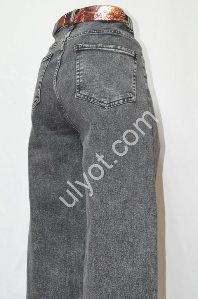 ДЖИНСЫ DENIM (31-38) ГРАФИТ 1597