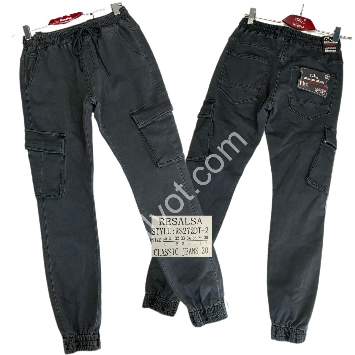 ДЖИНСИ RESALSA (30-38) Т.СІРИЙ RS272
