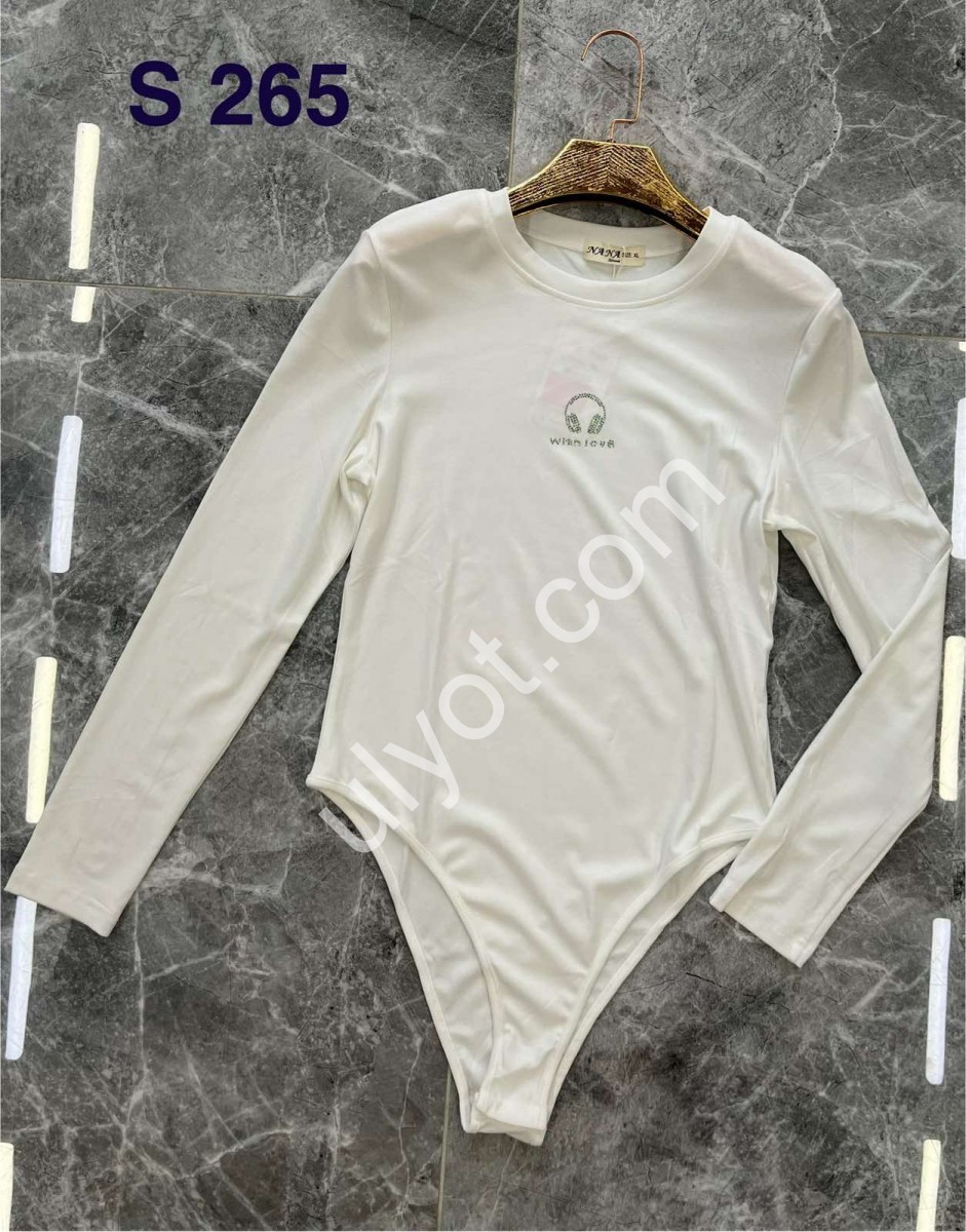 БОДИ (S-XL) БЕЛЫЙ S265