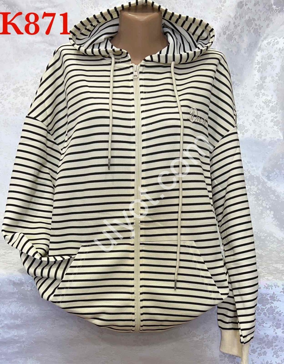 КОФТА (XL-4XL) БЕЖЕВЫЙ K871