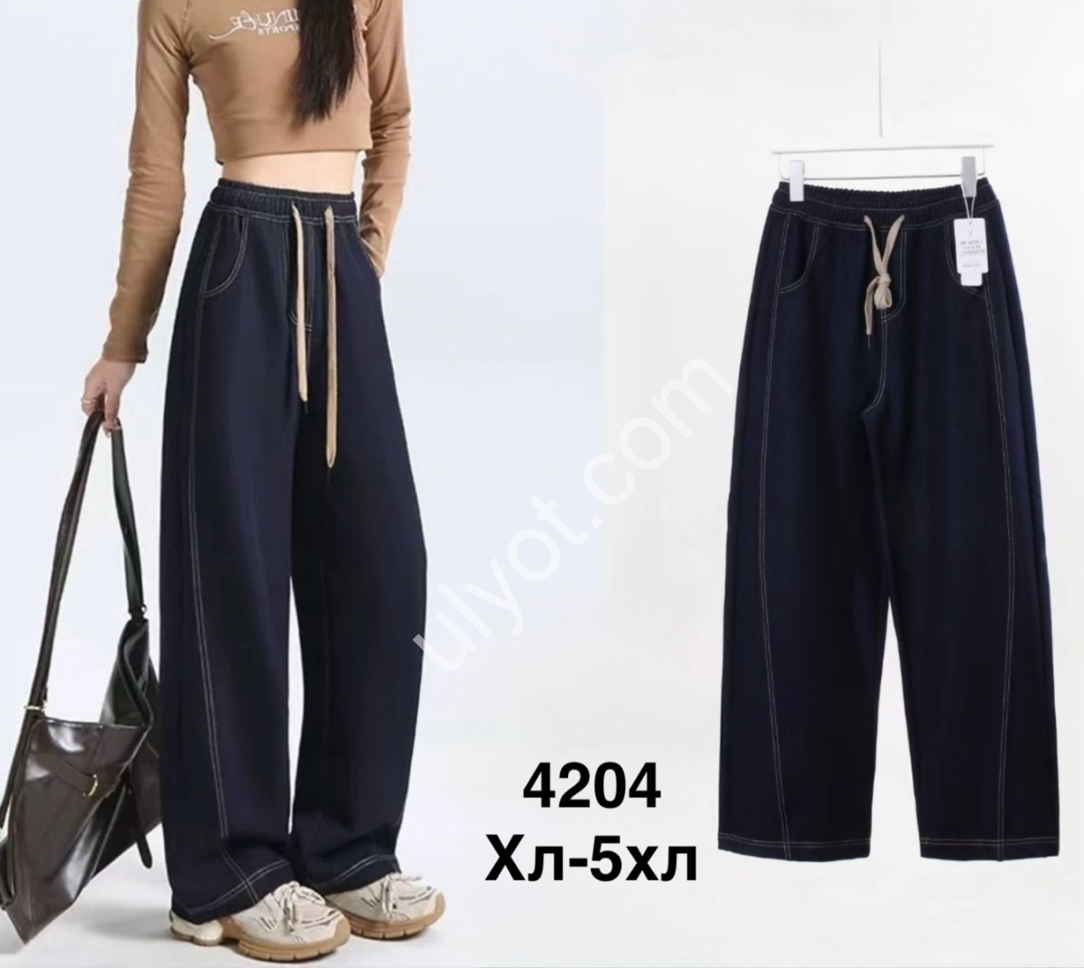 БРЮКИ (XL-5XL) ДЖИНС 4204