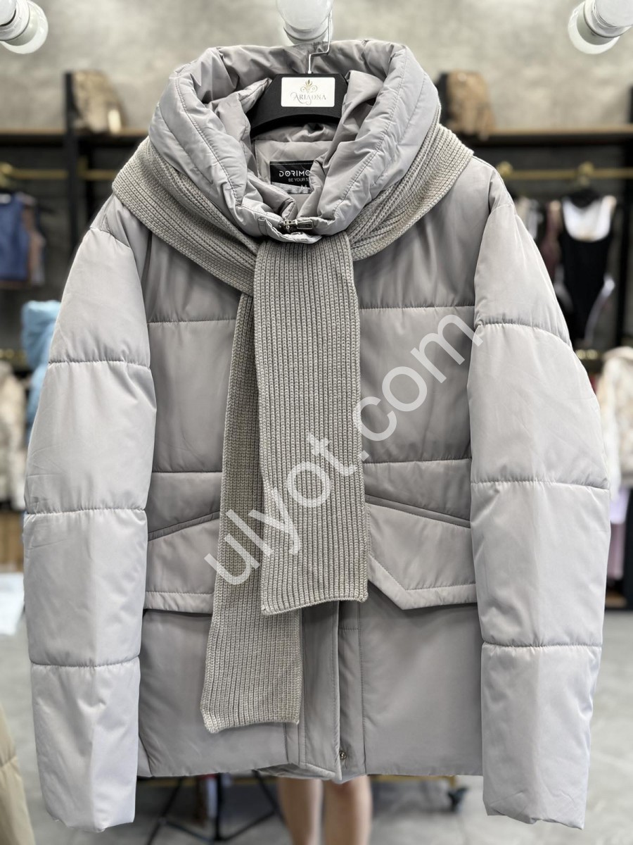 КУРТКА (M-2XL) СВ.СЕРЫЙ 8096