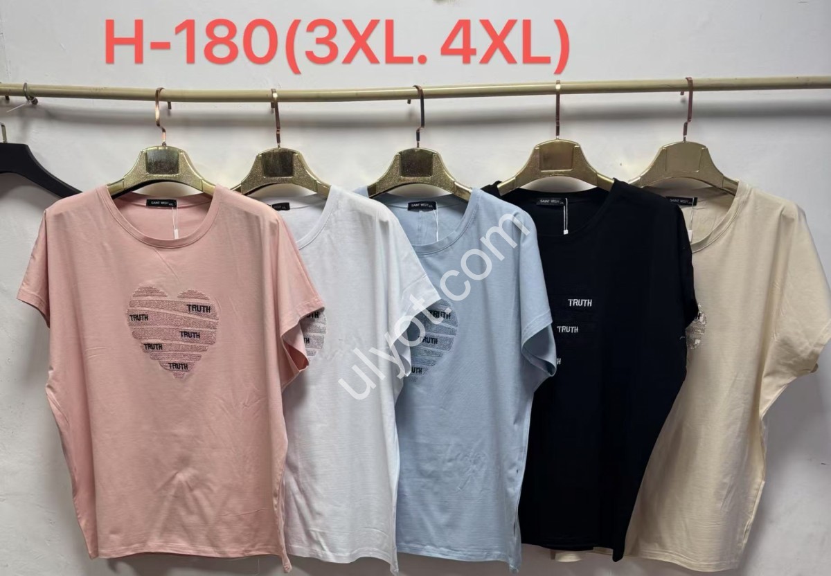 ФУТБОЛКА (3XL-4XL) МИКС H180