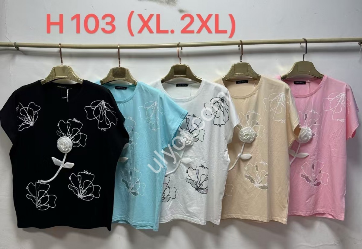 ФУТБОЛКА (XL-2XL) МИКС H 103