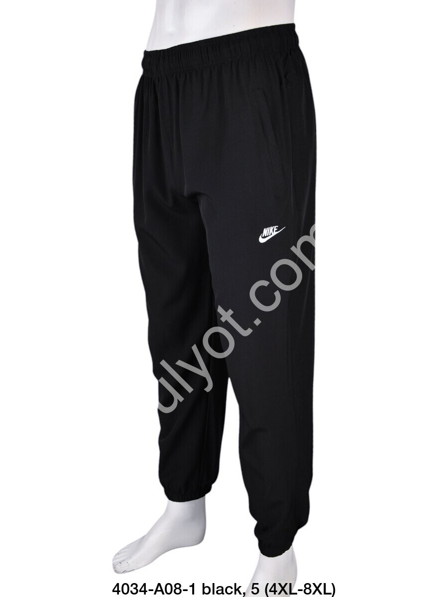 СПОРТ.ШТАНИ N02 (4XL-8XL) МАНЖЕТ ЧОРНИЙ A08-1