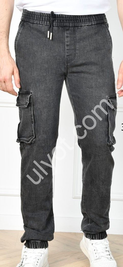 ДЖЕГІНСИ LS JEANS (34-42) ГРАФІТ 504D
