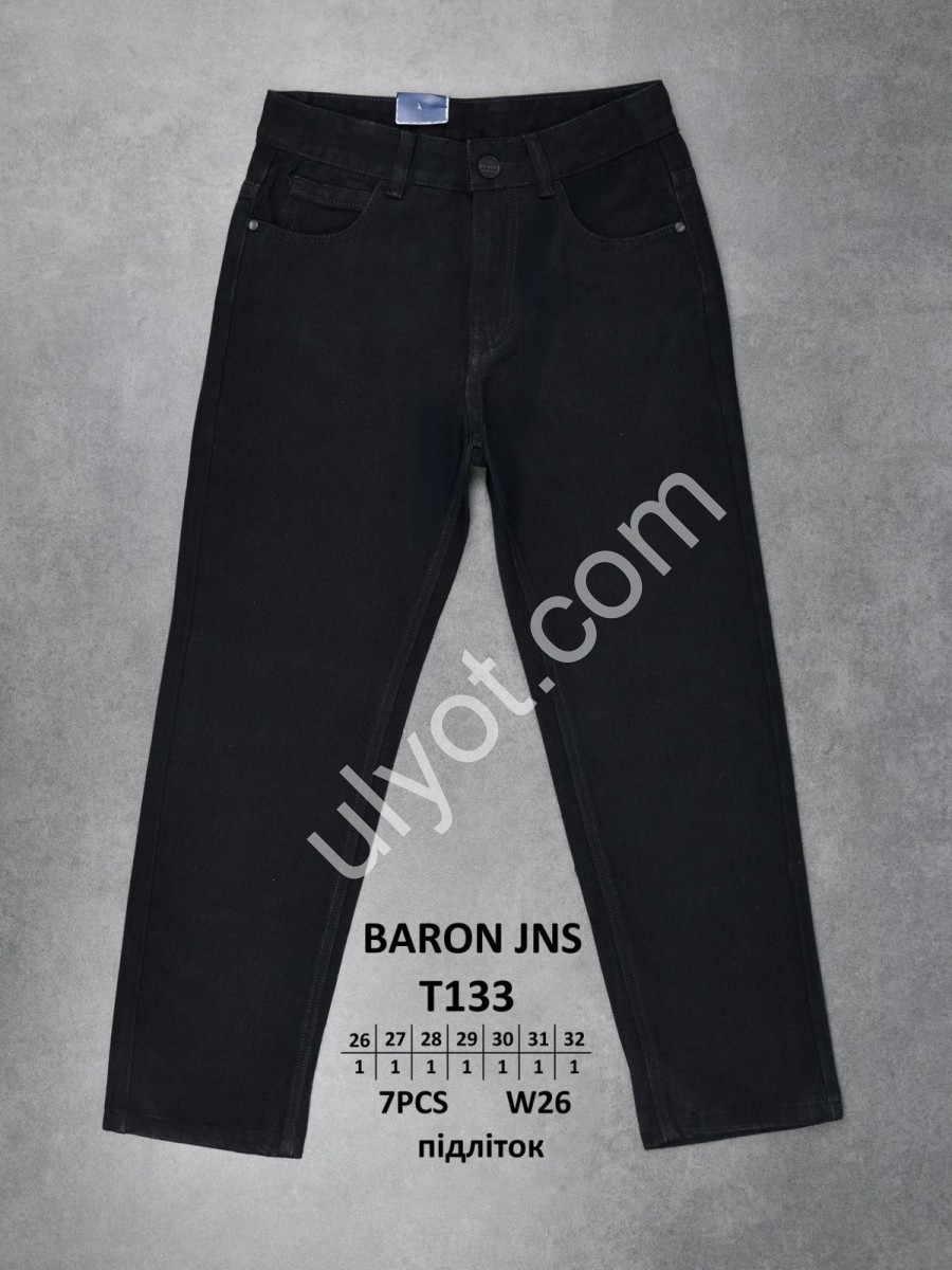 ДЖИНСИ BARON (26-32) ЧОРНИЙ T133