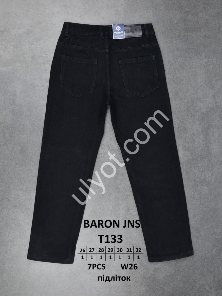 ДЖИНСИ BARON (26-32) ЧОРНИЙ T133