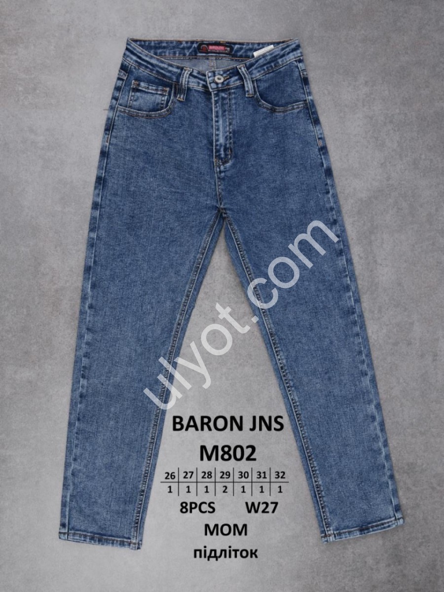ДЖИНСИ BARON (26-32) Т.СИНІЙ 802