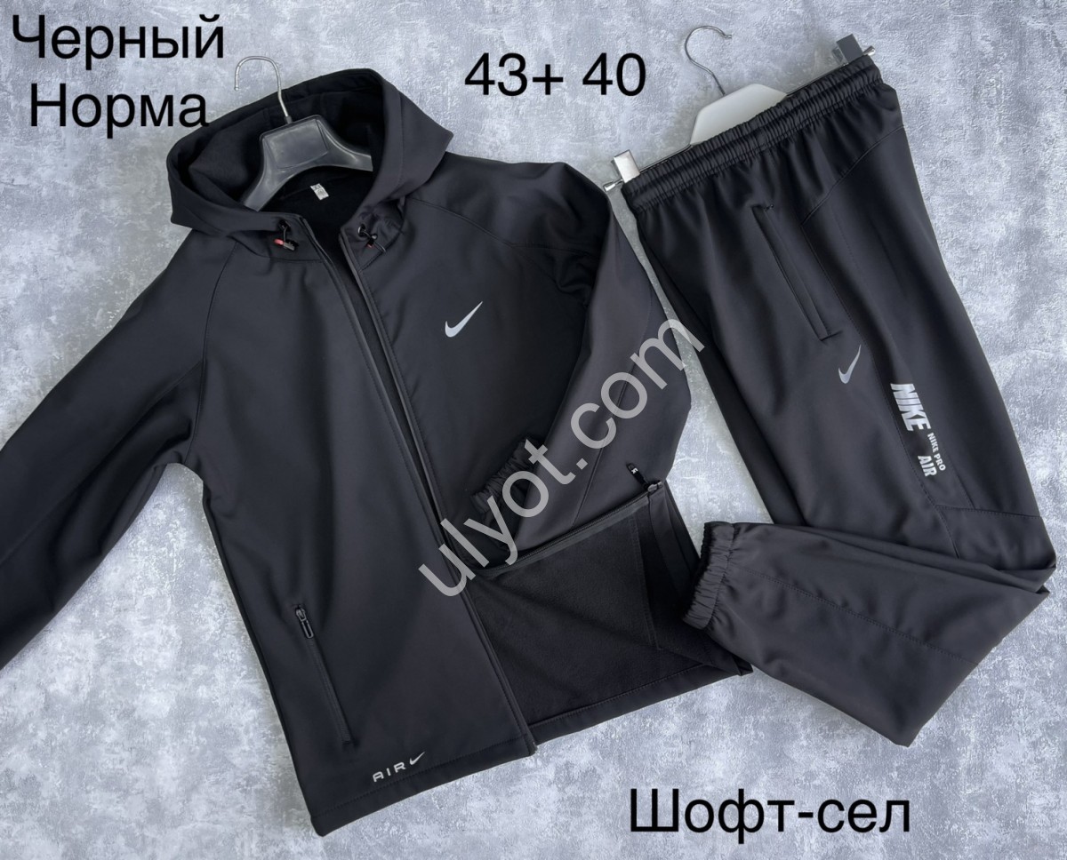 СПОРТ.КОСТЮМ N02 (48-56) МАНЖЕТ ЧЕРНЫЙ 43+40