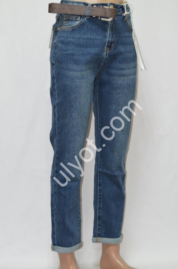 ДЖИНСИ M.SARA (XS-XL) Т.СИНІЙ 3627H