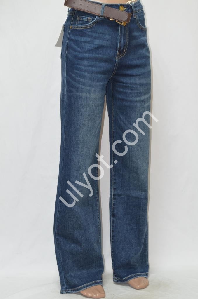 ДЖИНСЫ M.SARA (XS-XL) Т.СИНИЙ 1606H