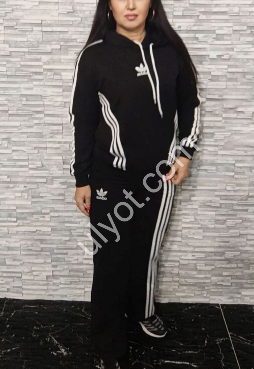 СПОРТ.КОСТЮМ A01 (S-XL) ЧЕРНЫЙ 