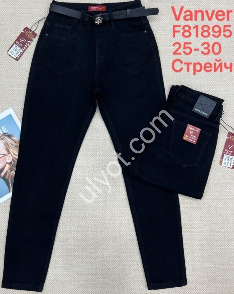 ДЖИНСИ VANVER (25-30) ЧОРНИЙ 81895