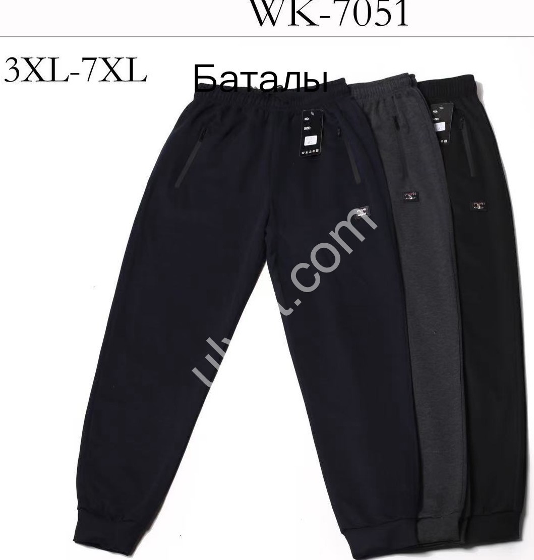 СПОРТ.ШТАНИ (3XL-7XL) МАНЖЕТ ГРАФІТ WK-7051