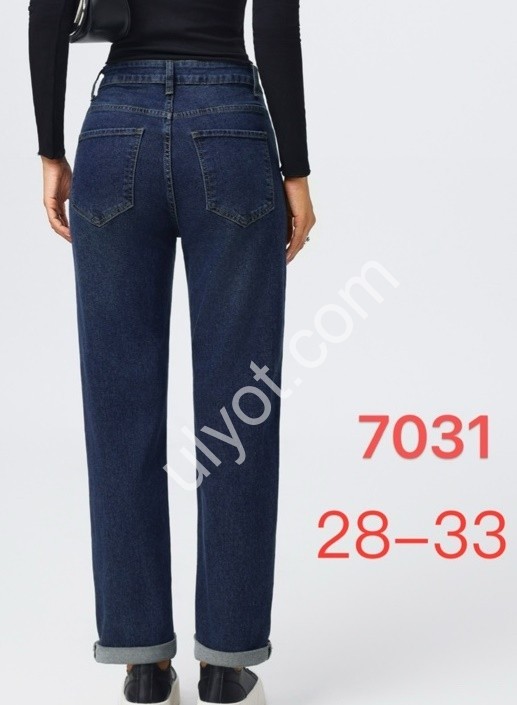 ДЖИНСЫ JELEEY (28-33) Т.СИНИЙ 7031