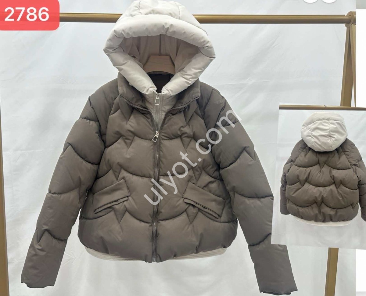 КУРТКА (M-2XL) СІРИЙ K856
