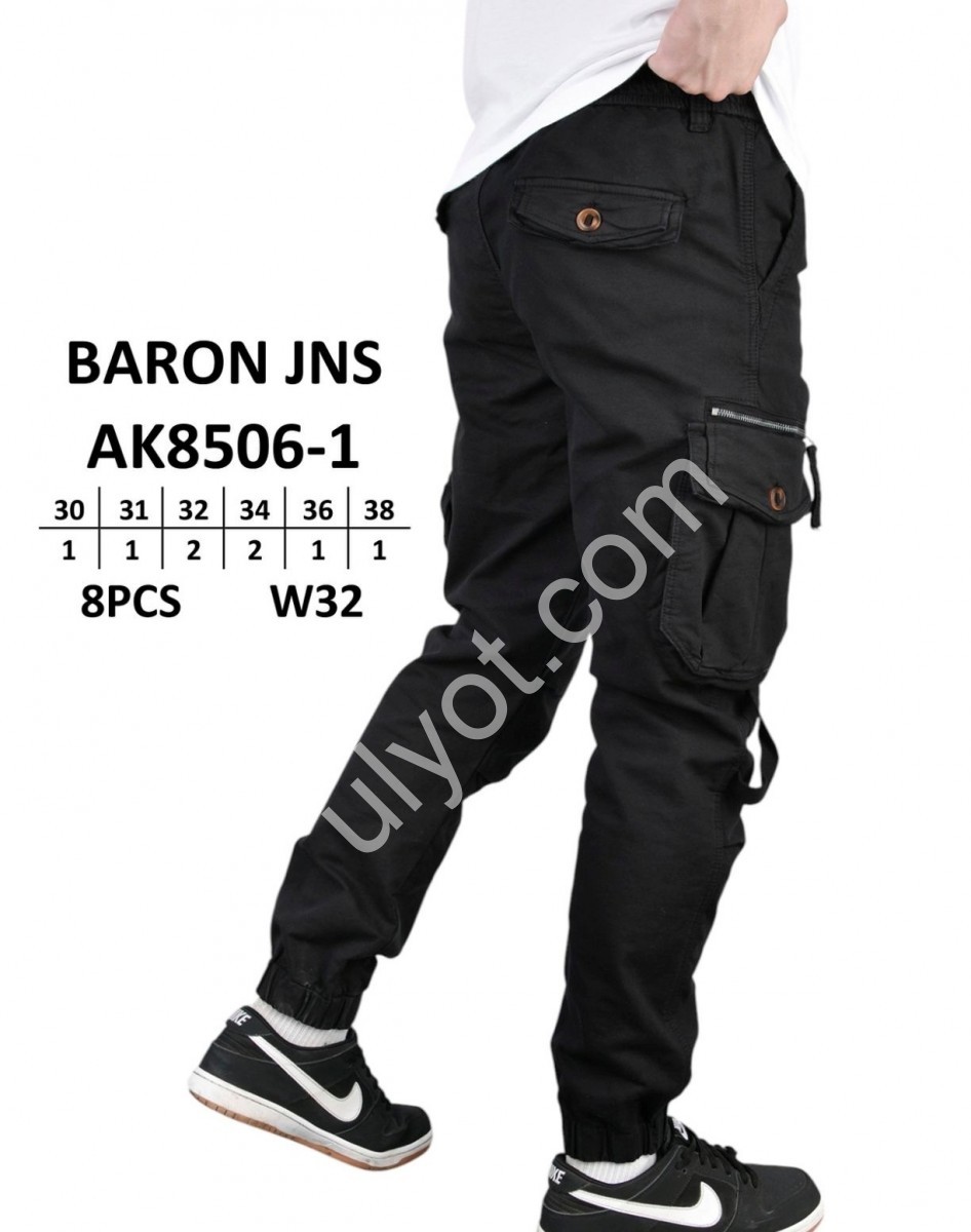 ДЖИНСИ BARON (30-38) ЧОРНИЙ 8506-1