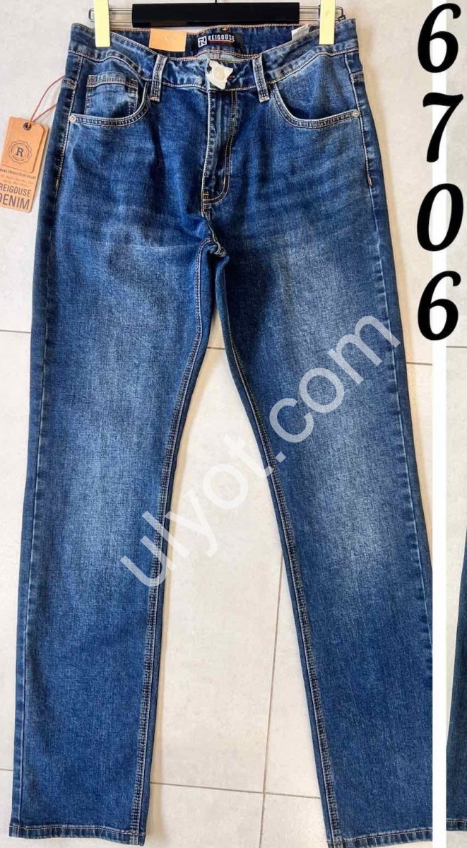ДЖИНСЫ REIGOUSE (32-40) Т.СИНИЙ 6706