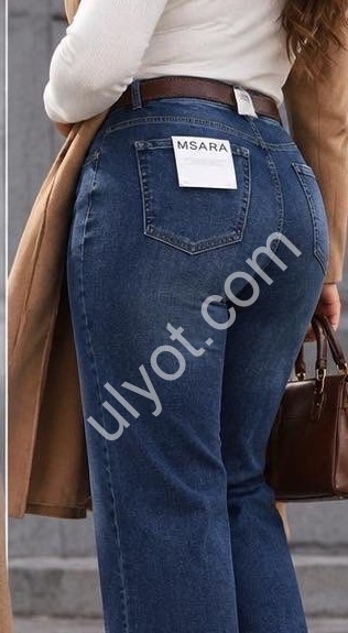 ДЖИНСЫ M.SARA (M-5XL) Т.СИНИЙ 220-H