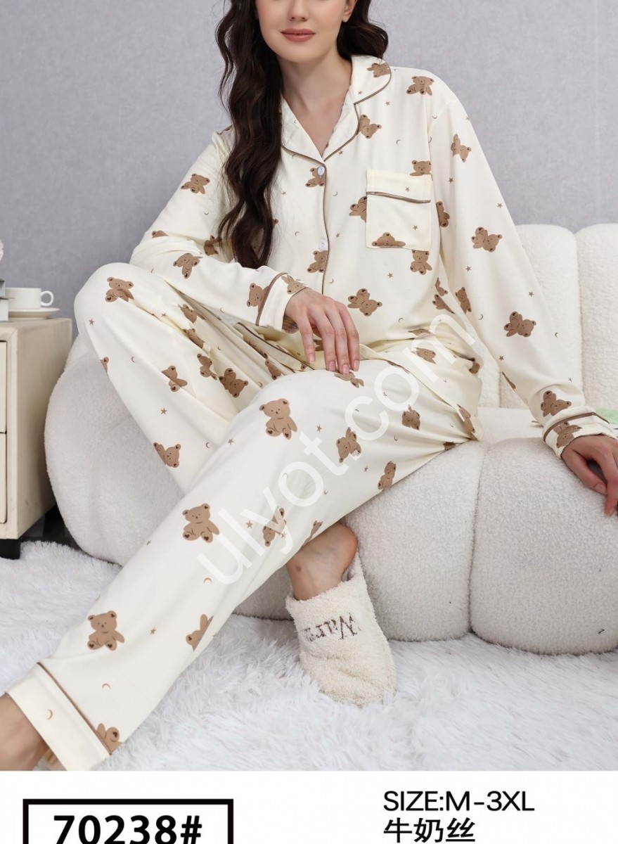 ПІЖАМА (M-3XL) ВЕДМЕДИКИ 70238