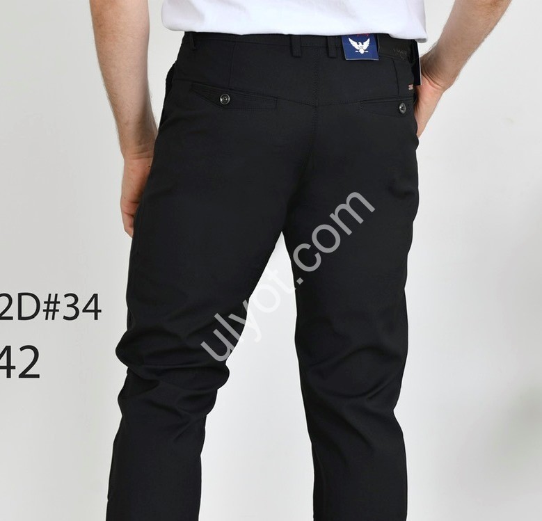 БРЮКИ LS JEANS (29-38) ЧЕРНЫЙ 640173