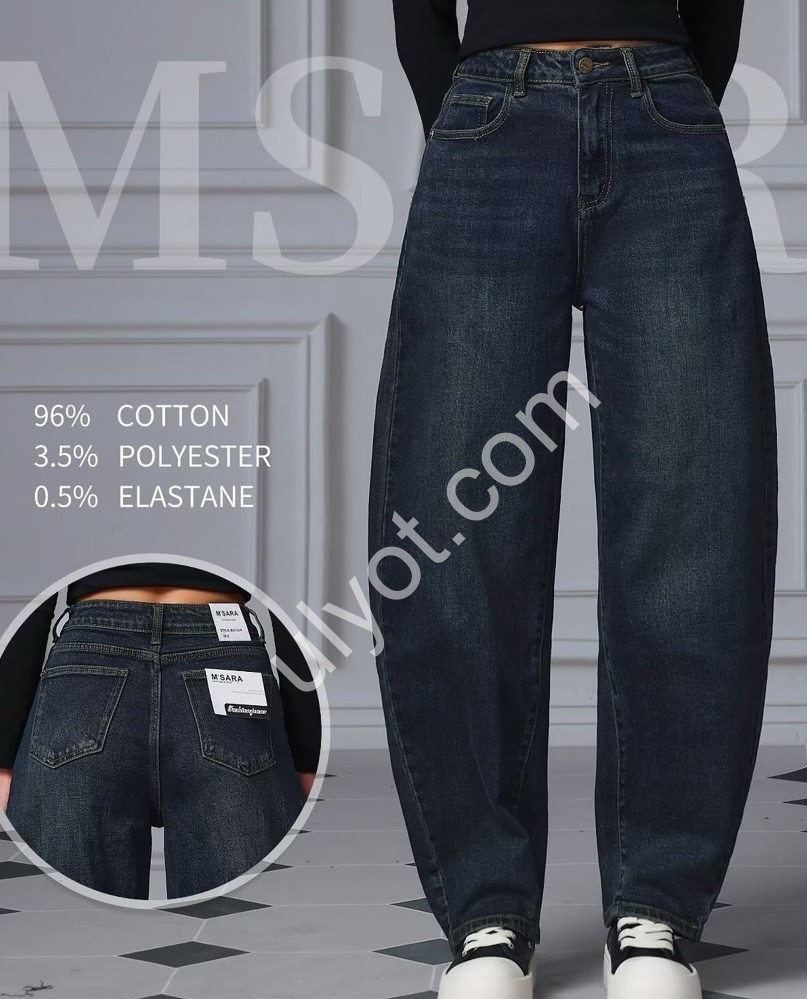 ДЖИНСИ M.SARA (XS-XL) Т.СИНІЙ 1259