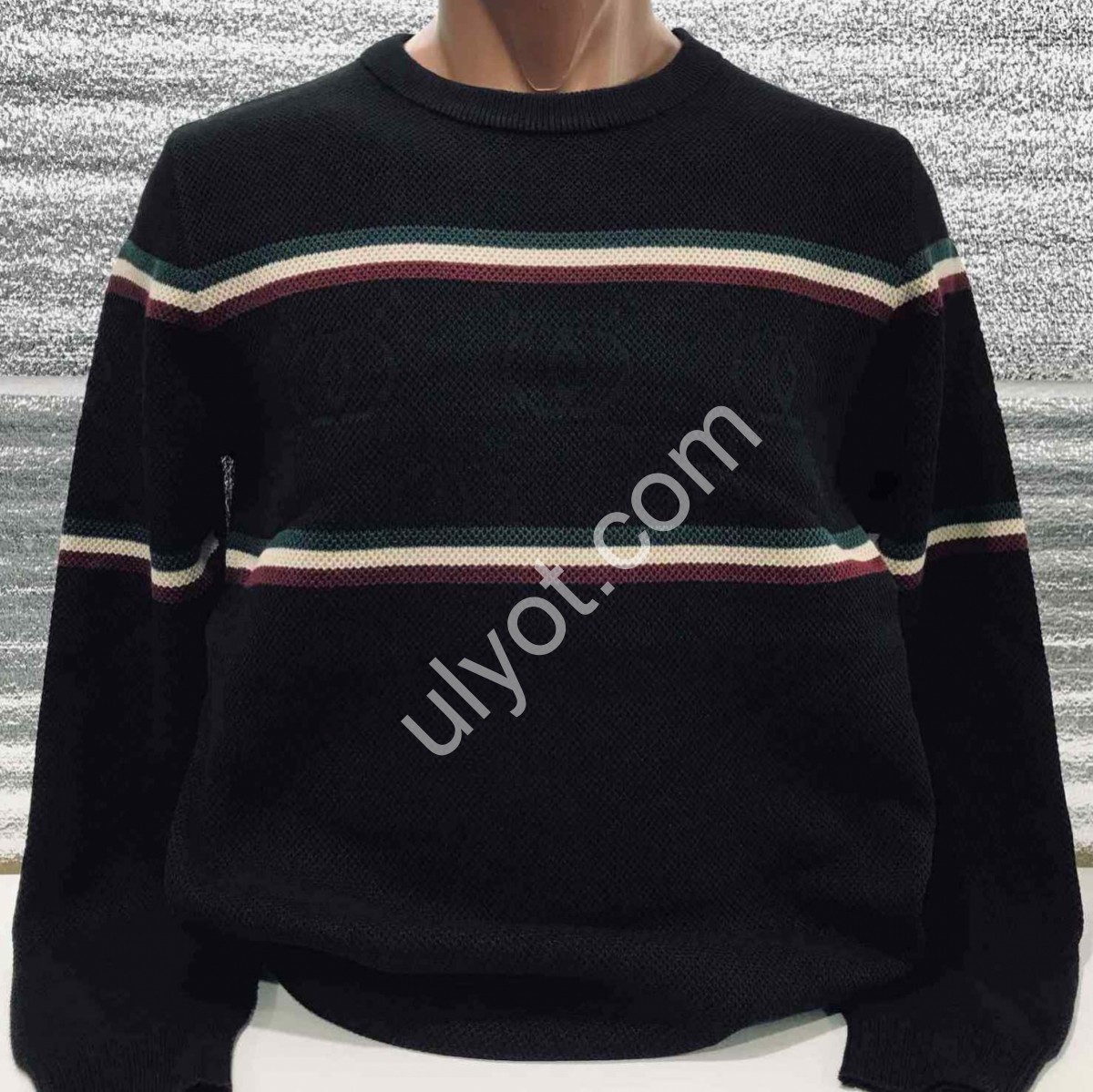 СВИТЕР (M-2XL) ЧЕРНЫЙ 118