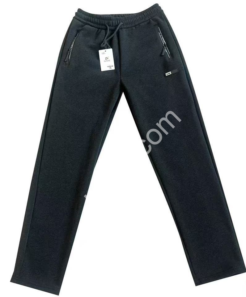 СПОРТ.ШТАНЫ (XL-5XL) ФЛИС ПРЯМОЙ ГРАФИТ 0013