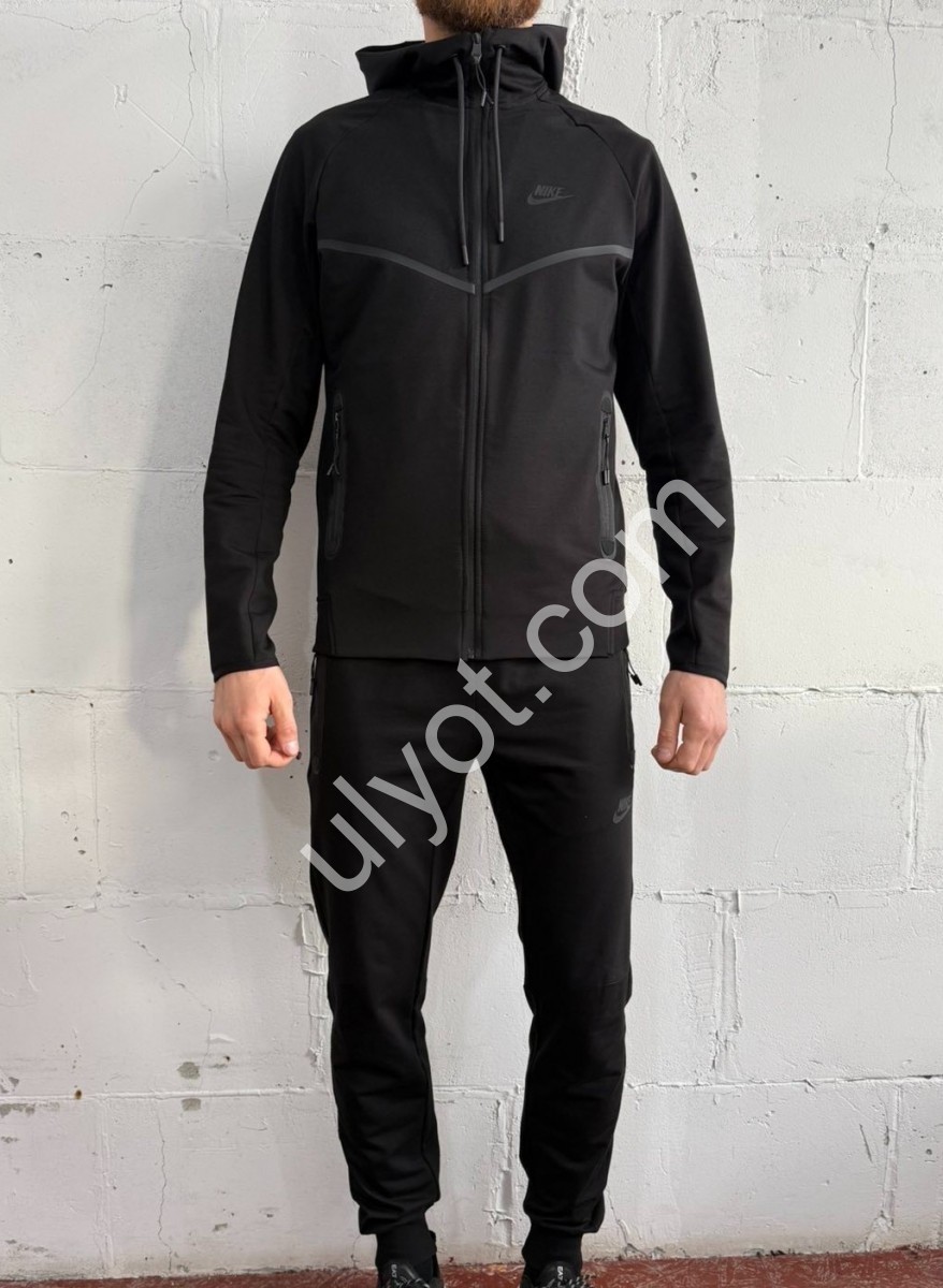 СПОРТ. КОСТЮМ J47 (M-3XL) МАНЖЕТ ЧОРНИЙ K-1