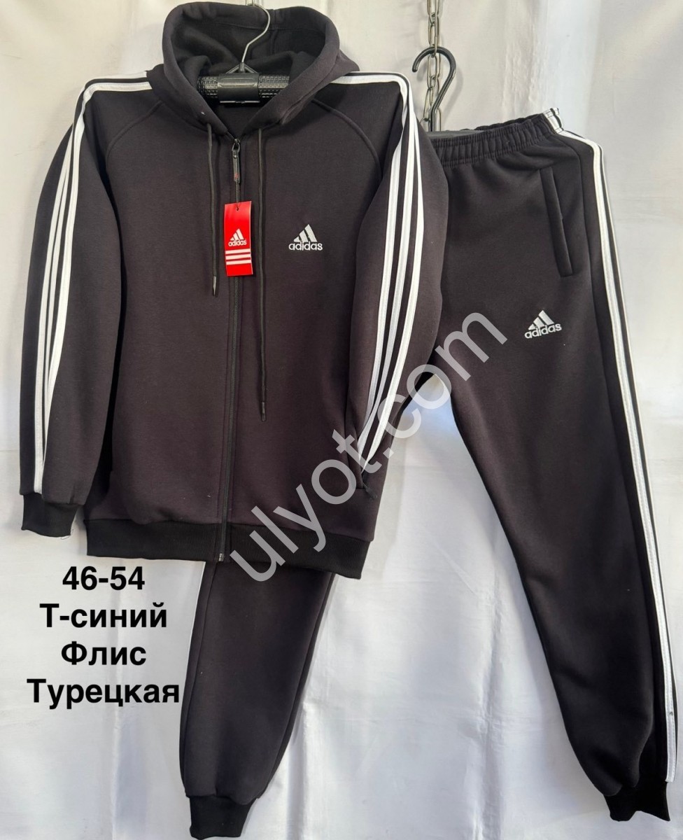 СПОРТ.КОСТЮМ A01 (46-54) ФЛІС МАНЖЕТ Т.СИНІЙ