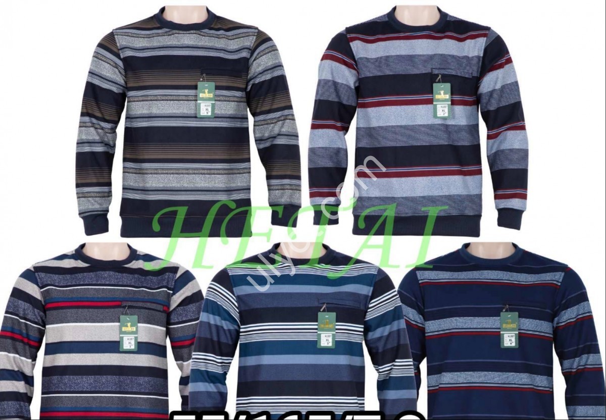 СВИТЕР (XL-5XL) ФЛИС МИКС 1007