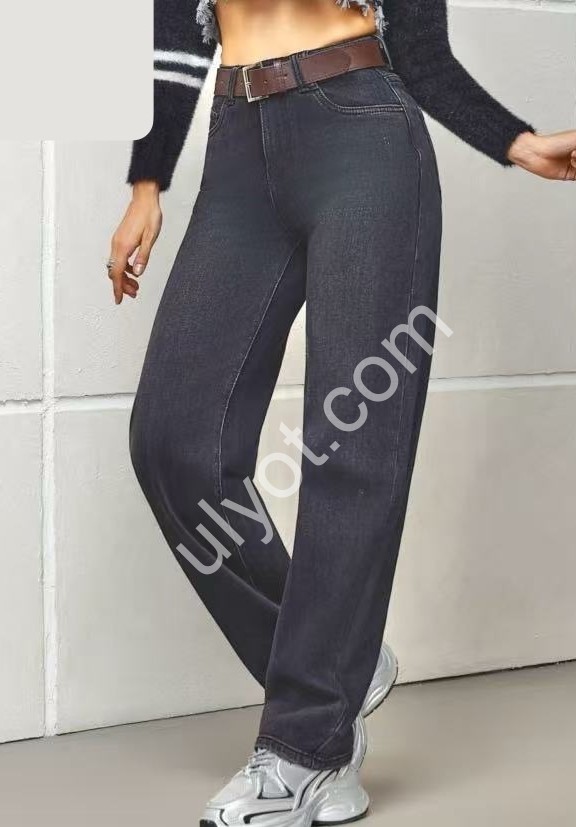 ДЖИНСЫ M.SARA (XS-XL) ГРАФИТ 1032-B
