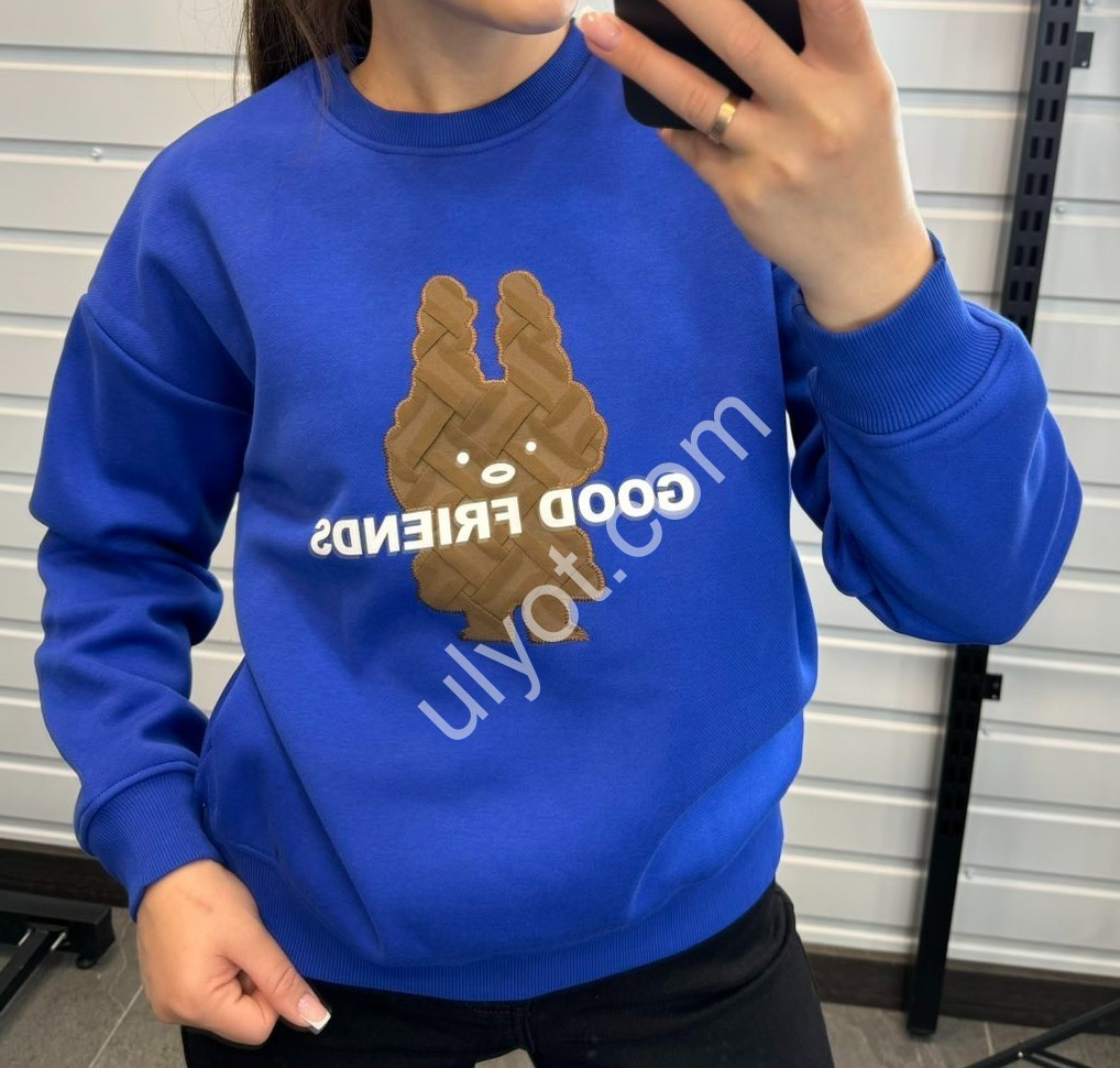 БАТНИК JJF (XL-2XL) МІКРОМУХ СИНІЙ 271031