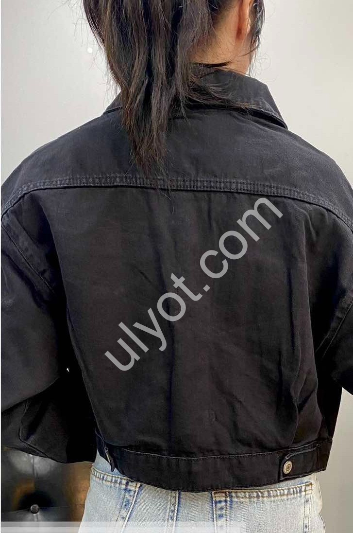 КУРТКА ДЖИНСОВА TOP SHOP (SL) ГРАФІТ 8353