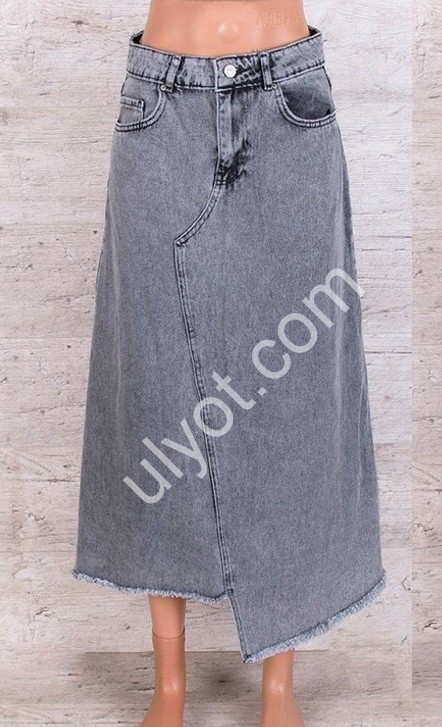 Спідниця джинсова TOP SHOP (26-32) СІРИЙ 3148