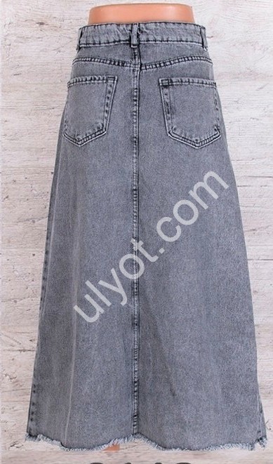 ЮБКА ДЖИНСОВАЯ TOP SHOP (26-32) СЕРЫЙ 3148