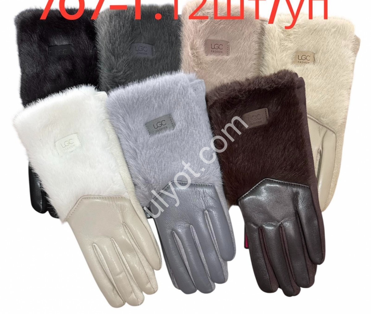 РУЧАТКИ (6,5-8,5 СМ) КОМБІНІР. МІКС 707-1