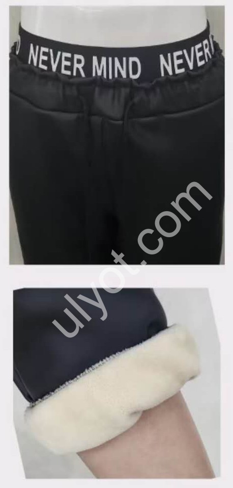 ШТАНЫ (M-2XL) ФЛИС МАНЖЕТ МИКС 447