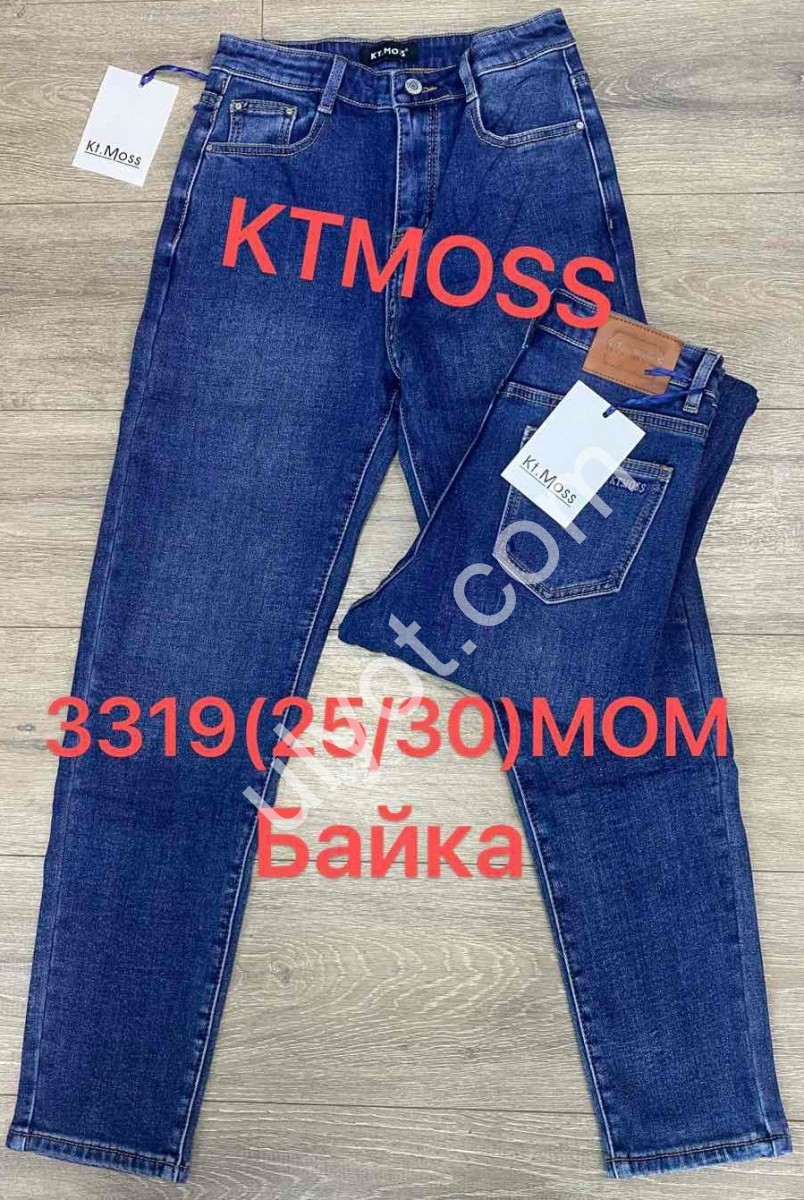 ДЖИНСЫ KT.MOSS (25-30) БАЙКА Т.СИНИЙ 3319