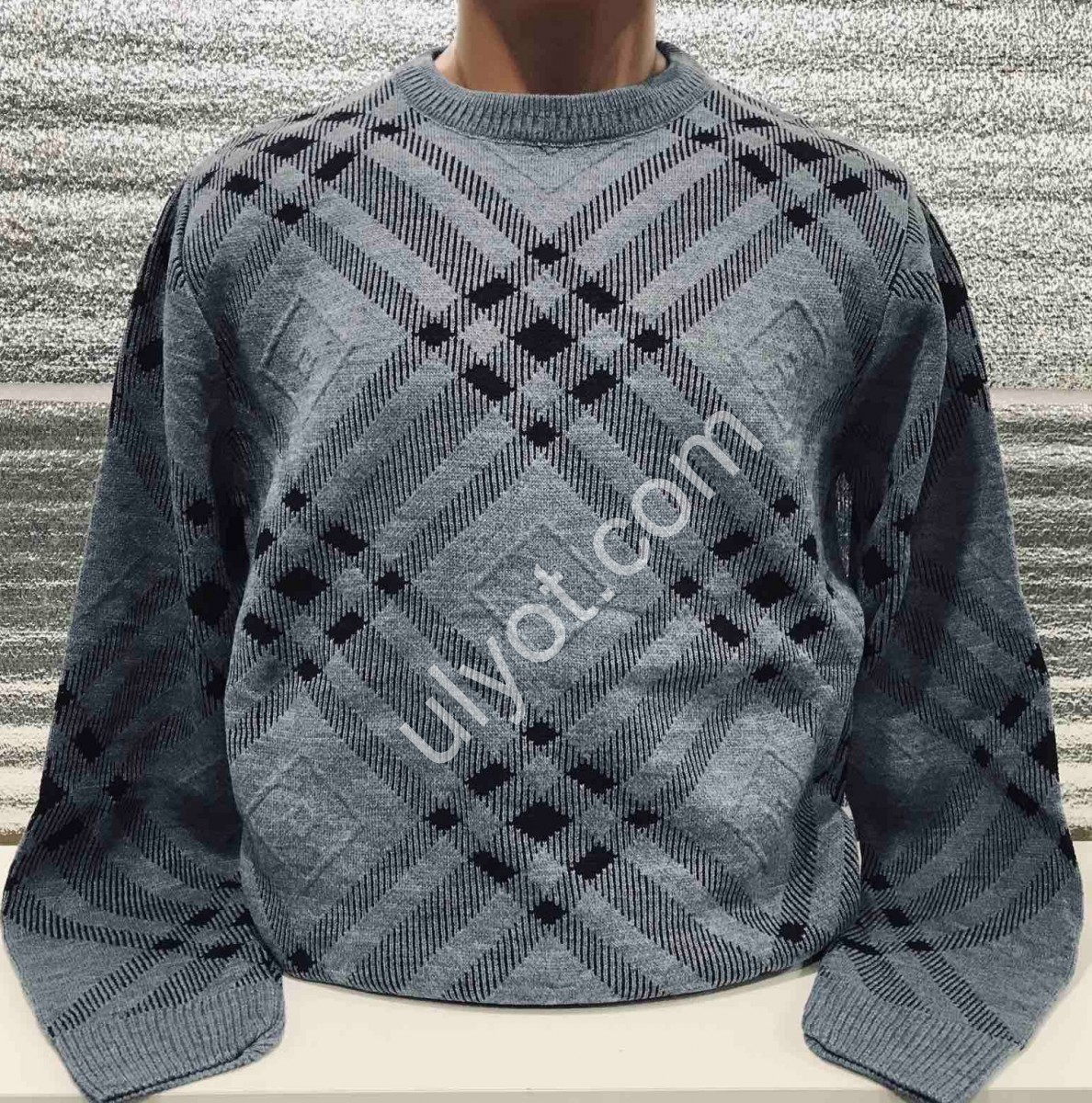 СВІТЕР CASHMERE (M-XL) СІРИЙ 8095