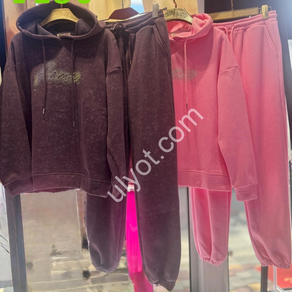 КОСТЮМ (XL-4XL) ФЛИС РОЗОВЫЙ F156