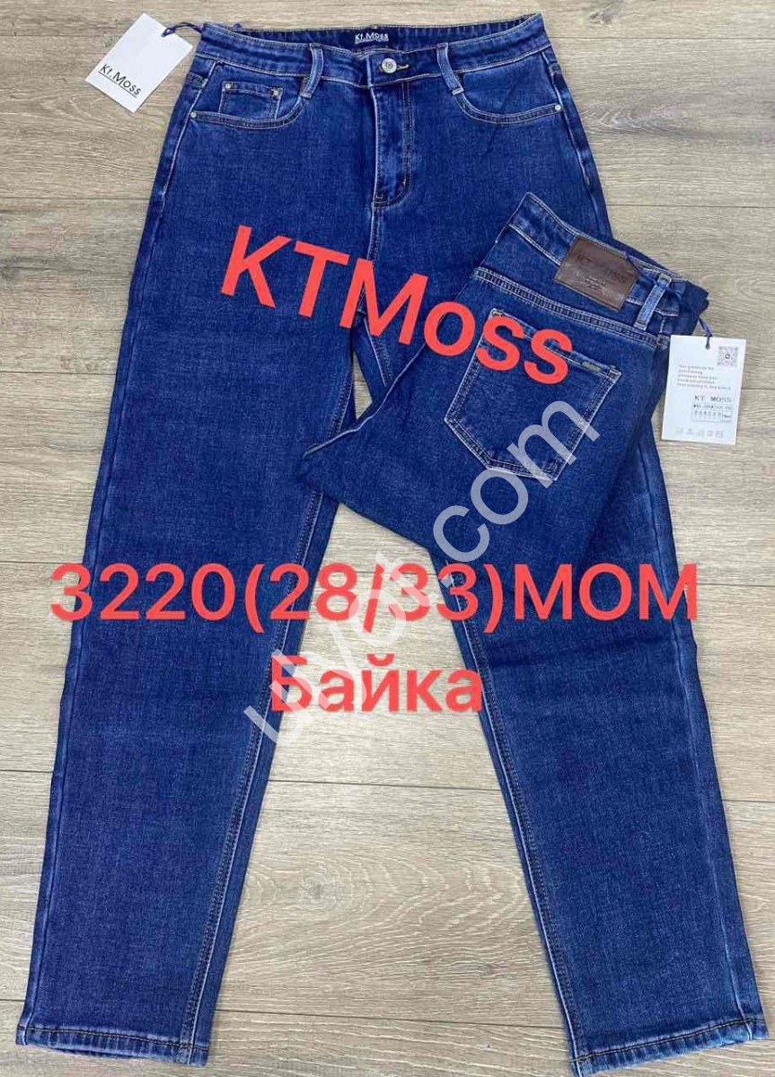 ДЖИНСЫ KT.MOSS (28-33) БАЙКА Т.СИНИЙ 3220