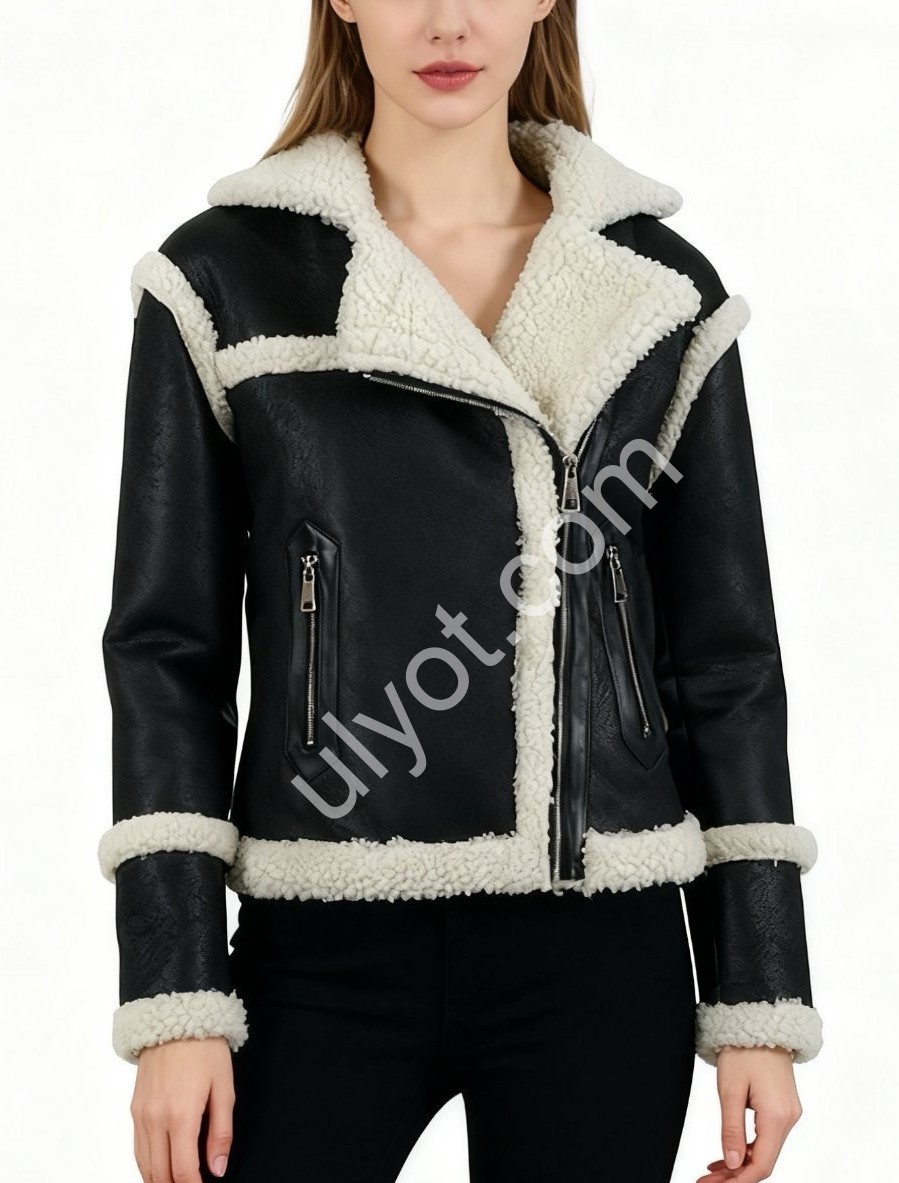 ДУБЛЕНКА AOLONG (S-2XL) ЧЕРНЫЙ 8837