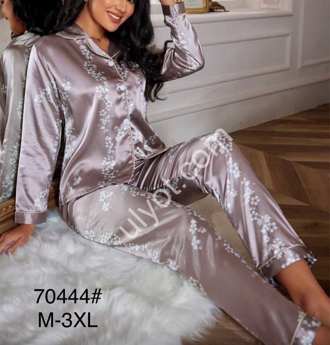 ПИЖАМА (M-3XL) ПУДРА 70444