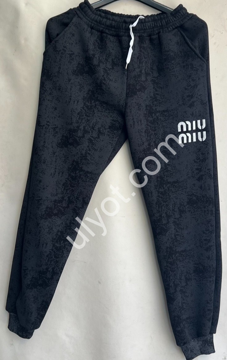 СПОРТ.ШТАНИ MIU40 (46-54) ФЛІС МАНЖЕТ ЧОРНИЙ