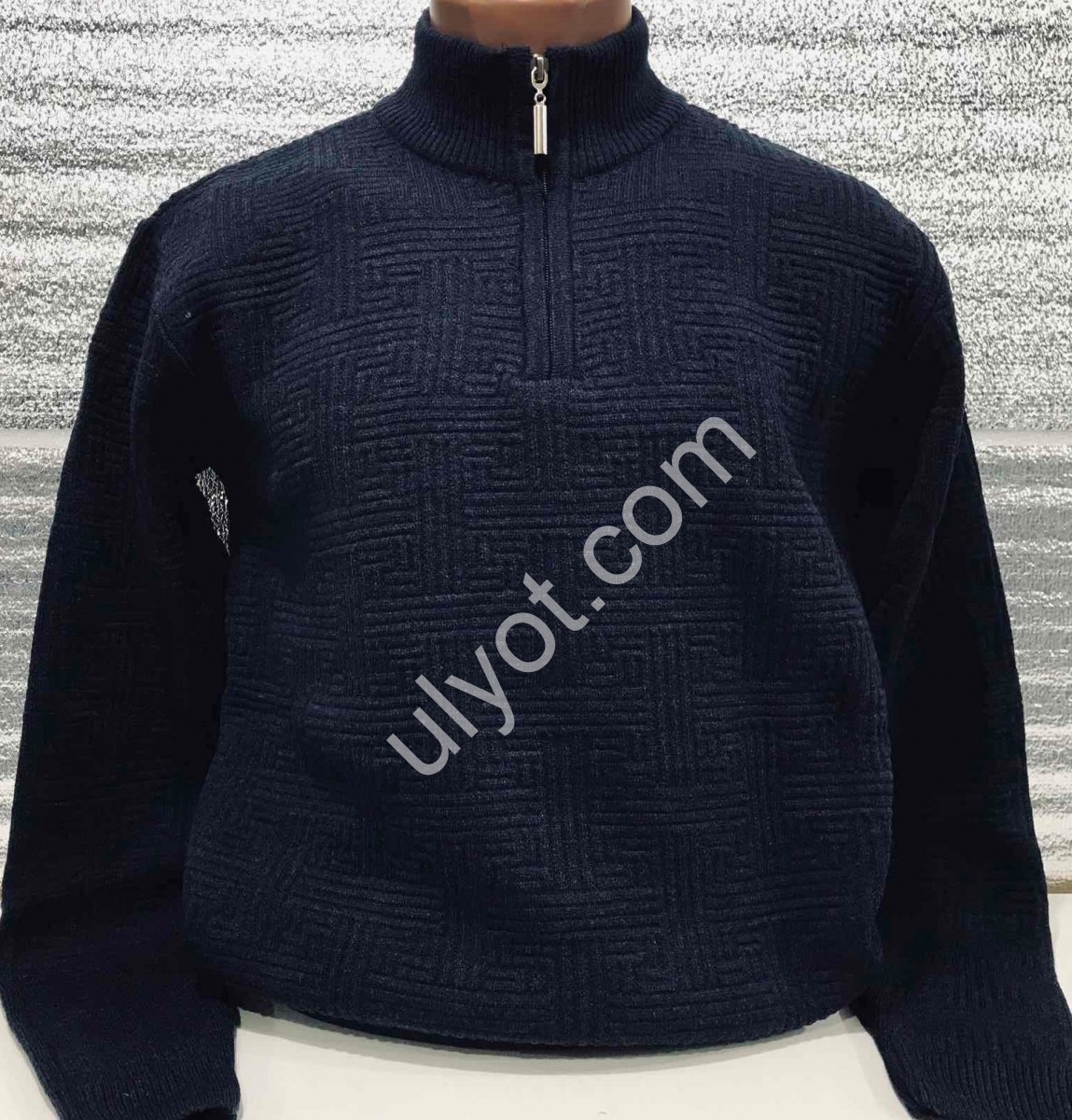 СВИТЕР EVS (L-2XL) ЧЕРНЫЙ 3022