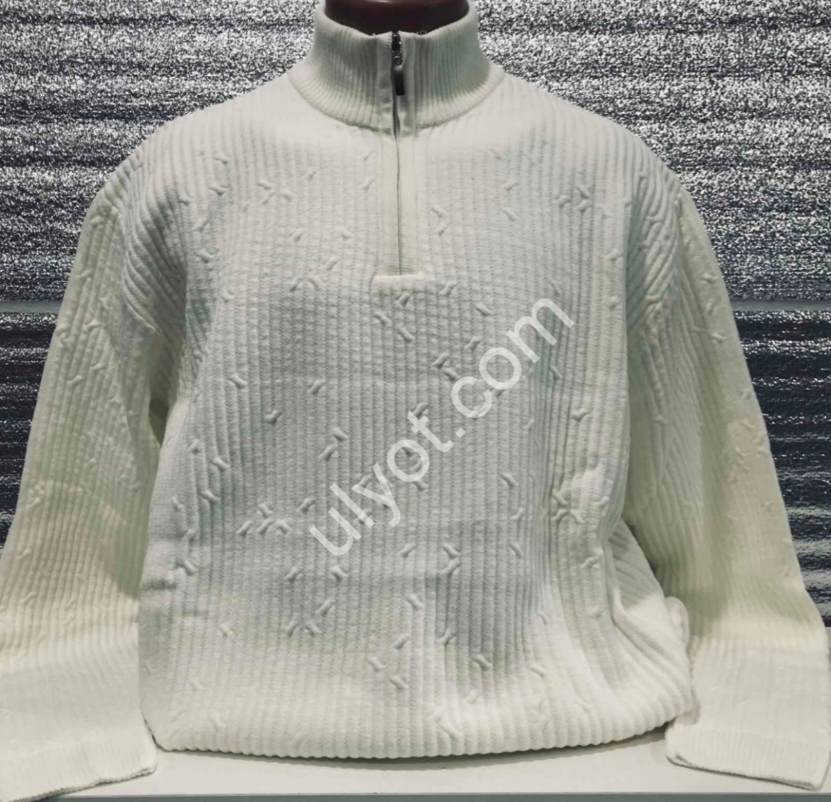 СВИТЕР EVS (3XL-5XL) МОЛОКО 12136